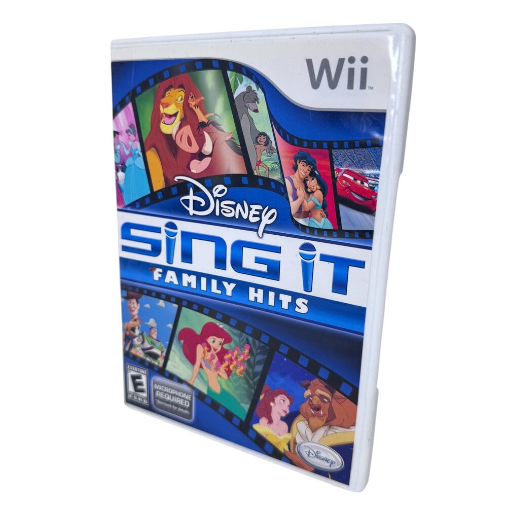 Disney Sing It Family Hits Nintendo Wii Karaoke Video Game Disney Songs